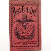 Postbüchel für das Jahr 1887