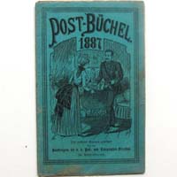 Postbüchel für das Jahr 1887