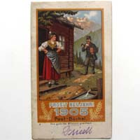 Postbüchel für das Jahr 1905