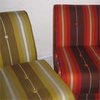 70er-Jahre Sessel, 2 Stück, grün und rot