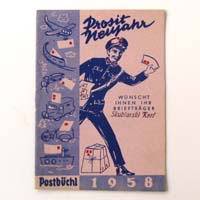 Postbüchel für das Jahr 1958