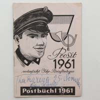 Postbüchel für das Jahr 1961