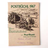 Postbüchel für das Jahr 1967