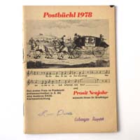 Postbüchel für das Jahr 1978