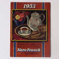 Franck Karo Kaffee, Werbeprospekt / Kalender, 1953