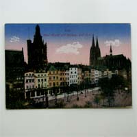Alter Markt mit Rathaus und Dom, Köln, Ansichtskarte