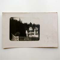 Villa am Waldrand, Karlsbad, Ansichtskarte