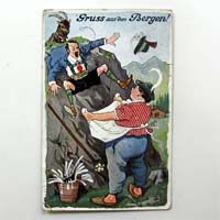 illustrierter Gruß aus den Bergen, AK