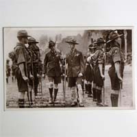 R. Baden-Powell, Edward Windsor, alte Postkarte