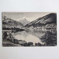 Zell am See geg. d. Kitzensteinhorn, alte Ansichtskarte