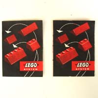 2 sehr kleine Lego Prospekte 