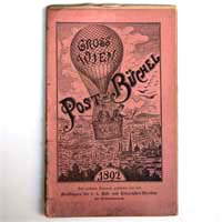 Postbüchel für das Jahr 1892, Ballon-Motiv