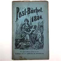 Postbüchel für das Jahr 1884