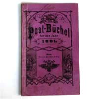 Postbüchel für das Jahr 1881