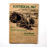 Postbüchel für das Jahr 1967