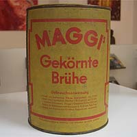 Maggi, gekörnte Brühe, Blechdose