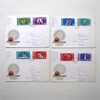 Ungarische Briefmarken, Olympia Mexiko, Konvolut