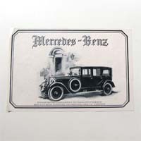 Mercedes-Benz, alte Werbegrafik, 1925