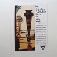 Adler, Zoberbier, alte Werbegrafik, 1931