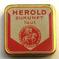 Herold Zukunft, Grammophonnadel-Dose