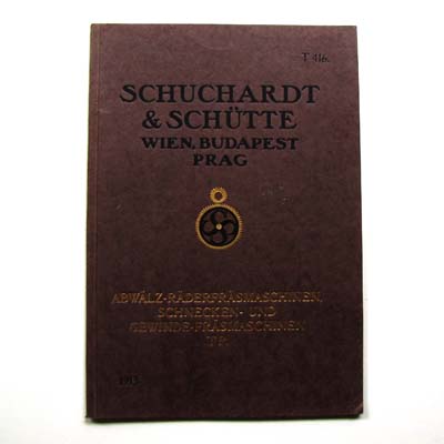 Schuchardt & Schütte, Abwälz-Räderfräsmaschinen, 1913