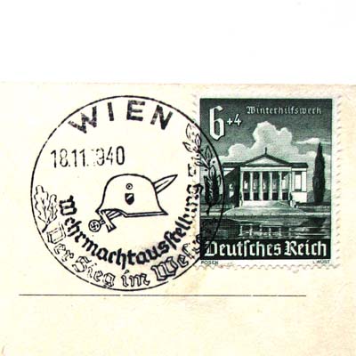 Briefmarke, Winterhilfswerk, 1940, Sonderstempel