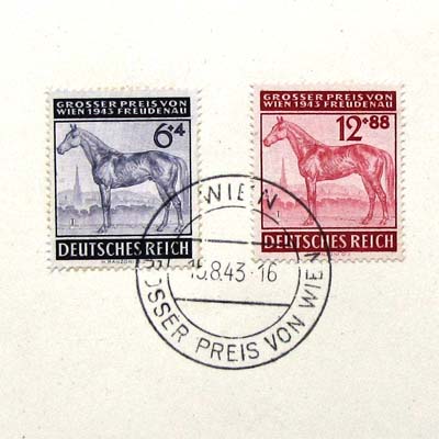 Briefmarken, Großer Preis von Wien, 1943