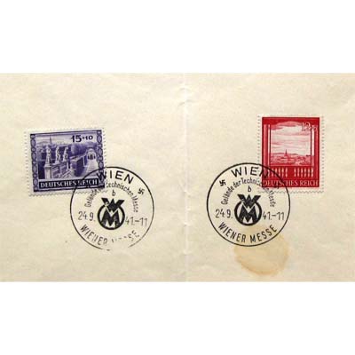 Briefmarken, Dt. Reich, Sonderstempel Wiener Messe 1941