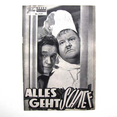 Alles geht schief, Laurel & Hardy, Filmprogramm