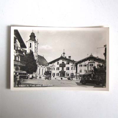 St. Johann in Tirol, Hitlerplatz, alte Ansichtskarte