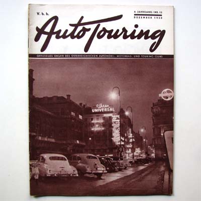 Auto Touring, Dezember 1950, offizielles ÖAMTC-Magazin