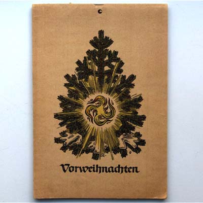 Vorweihnachten, Adventkalender, NS-Ideologie, 1942