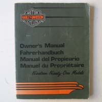 Harley-Davidson, Fahrerhandbuch, 1991