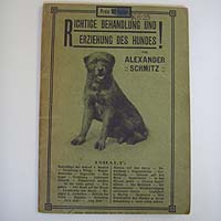 Brochure, Richtige Erziehung des Hundes, um 1910