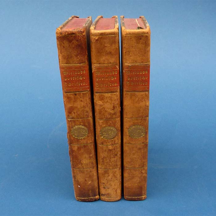 Poetische Schriften Wieland, 3 Bände, 1762, EA