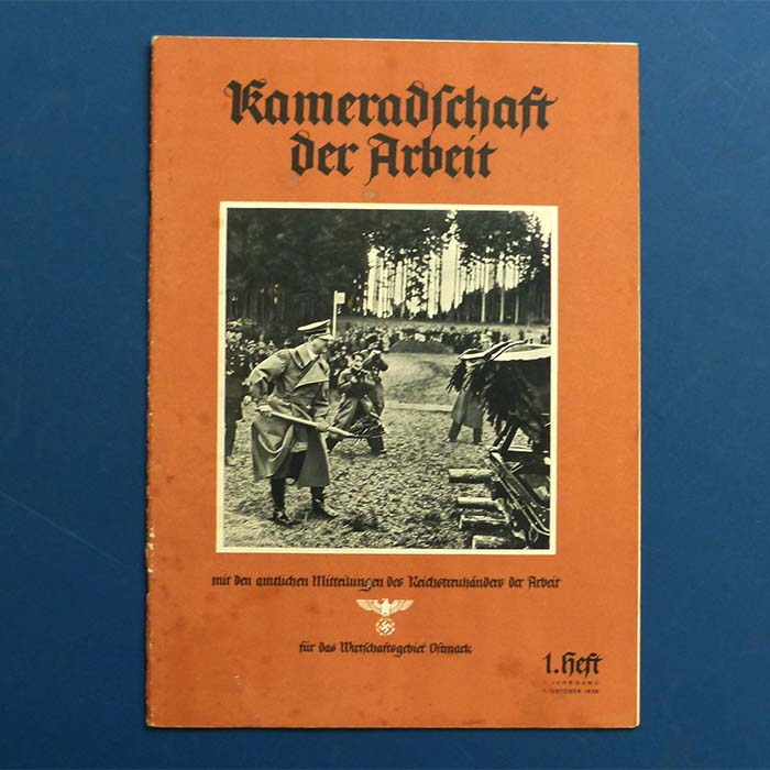 Kameradschaft der Arbeit, Zeitschrift, 1938