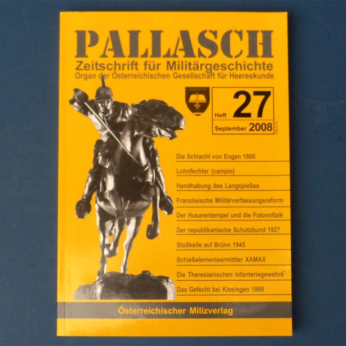 Pallasch, Zeitschrift für Militärgeschichte, 2008