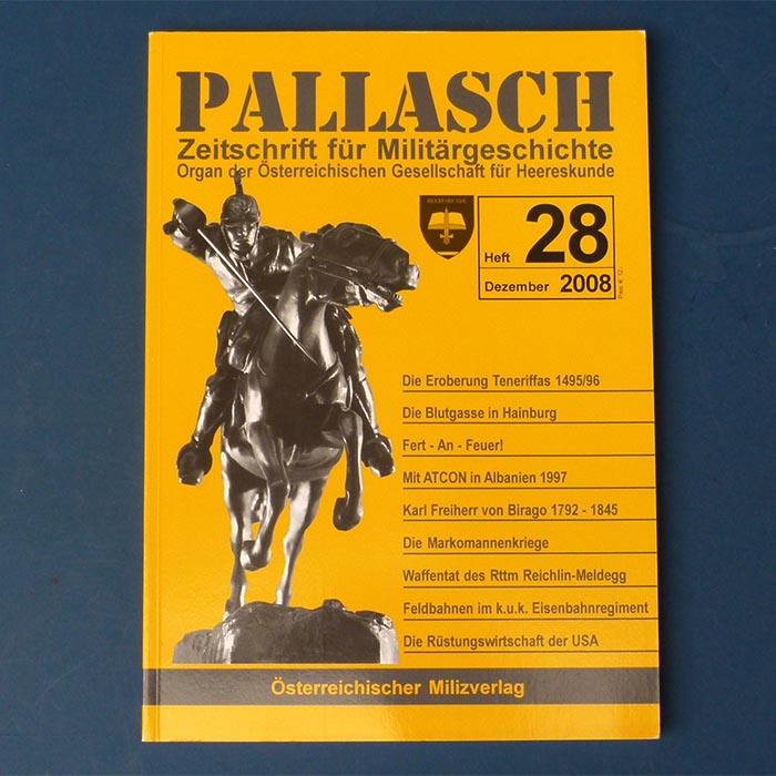 Pallasch, Zeitschrift für Militärgeschichte, 2008