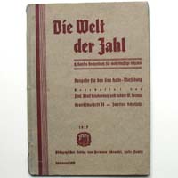 Die Welt der Zahl, Schulrechenheft, um 1938