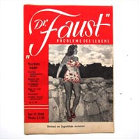 Dr. Faust, alte Erotik-Zeitschrift, Manassé, 1949