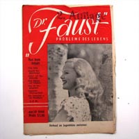 Dr. Faust, alte Erotik-Zeitschrift, 1949