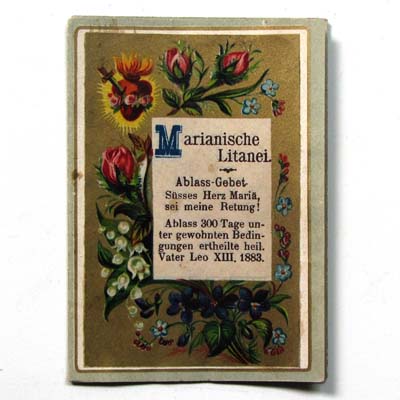 Marianische Litanei, Ablass-Gebet