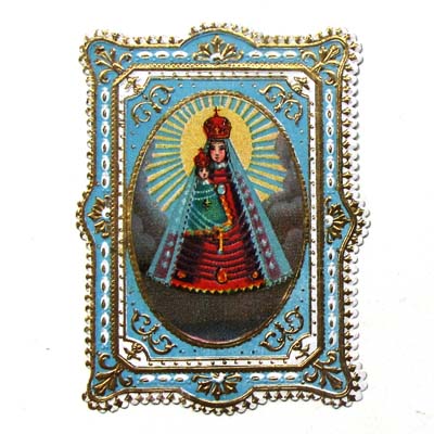 Maria mit Jesukind, Heiligenbildchen