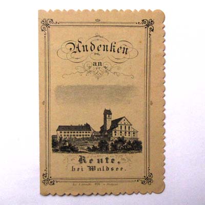 Reute bei Waldsee, Wallfahrtsbildchen