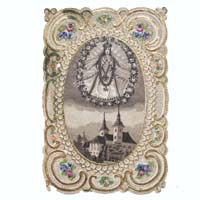 Maria, Kirche, Heiligen- / Andachtsbildchen