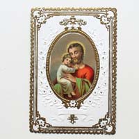 Josef mit Jesukind, Heiligen- / Andachtsbildchen