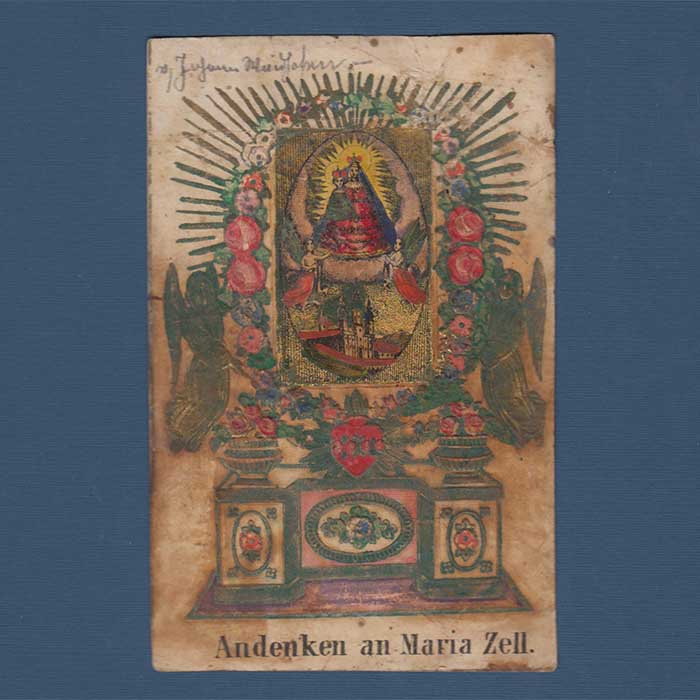 Andenken an Maria Zell, Wallfahrtsbildchen