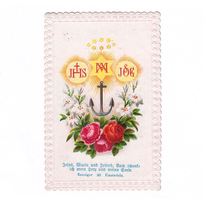 Jesus, Maria und Joseph, Heiligenbildchen