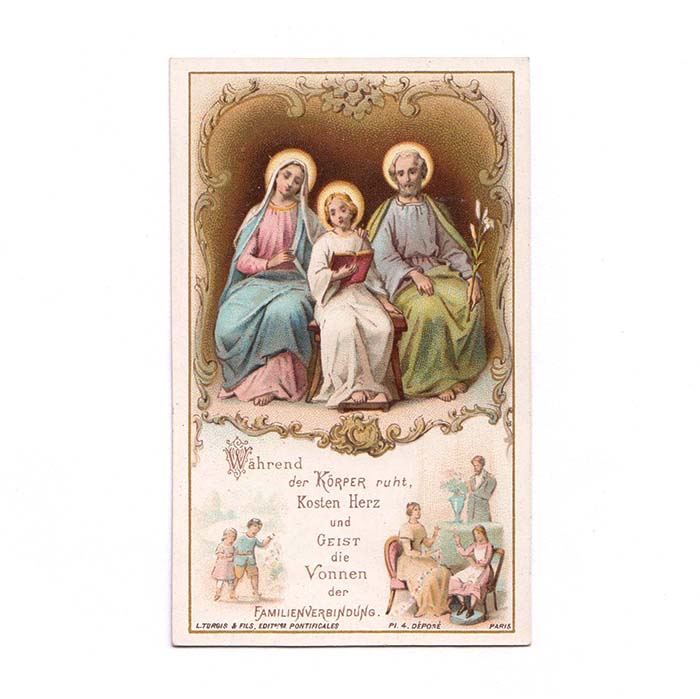 Jesus, Maria und Joseph, Heiligenbildchen