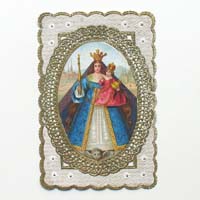 Maria mit Jesuskind, Heiligen- / Andachtsbildchen